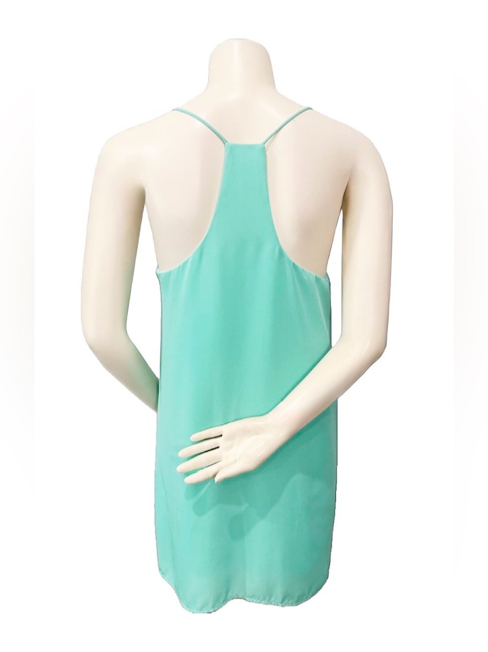 Style Rack Mint Green Racerback Shift Dress Medium USA - Picture 3 of 7